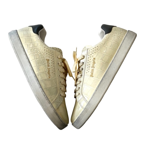 NEW Palm Angels Croc-effect leather sneakers size 43 Unisex - Picture 5 of 14
